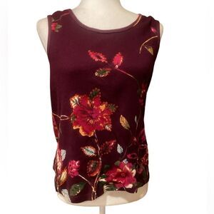 White Stag Beaded Tank Top Holiday Wear Size XL